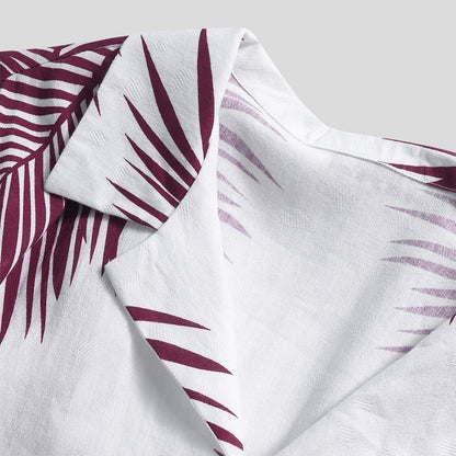 The Palm-Vector Shirt with Architectural Frond-Inlay & Urban-Flow Shell