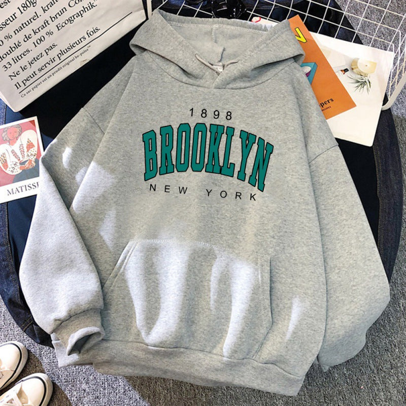 The Brooklyn 1898" Heritage Hoodie with Collegiate Varsity Typography