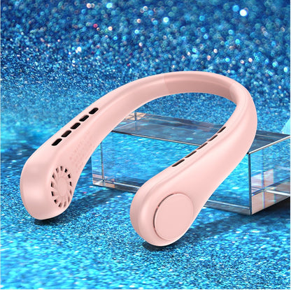 Premium Bladeless Neck Fan – Rechargeable Wearable Air Cooler