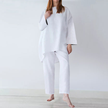 Ethereal-Volume Artisanal Suit with Sculptural Drop-Shoulder Frame