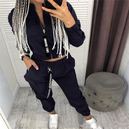 Vector-Zero Utility Co-ord with Bold "Smoking Time" Ribbon