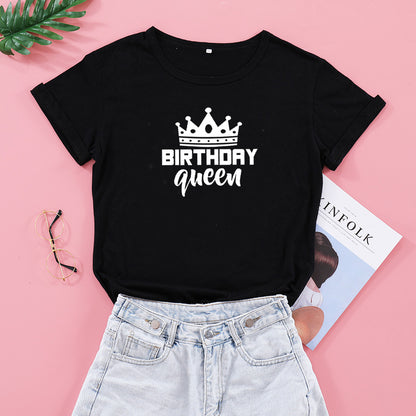 Birthday Queen Crown Graphic Tee
