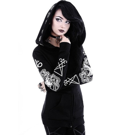 Vespera Dark-Arts Graphic Sweatshirt
