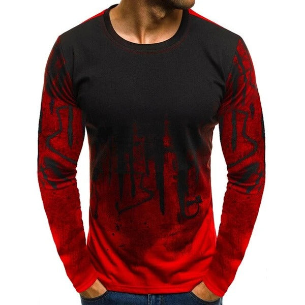 Urban Drip Gradient Long-Sleeve Tee