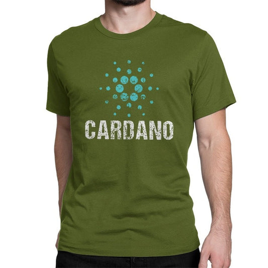 The Cardano-Legacy Distressed-Tee with Architectural Crypto-Inlay & Urban-Fit