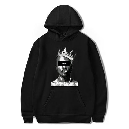 The Legacy-Crown Hoodie with Architectural Portrait-Inlay & Urban-Shield Shell