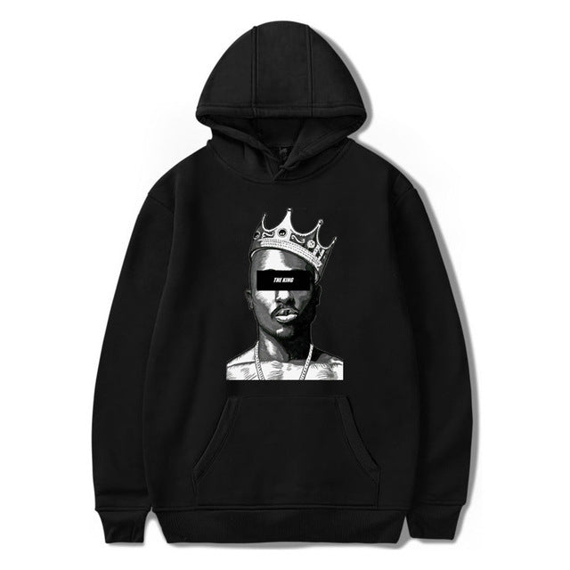 The Legacy-Crown Hoodie with Architectural Portrait-Inlay & Urban-Shield Shell