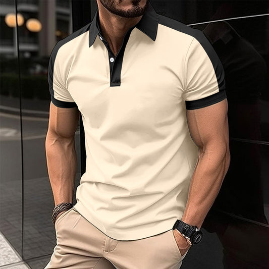 Premium Contrast Polo Shirt | Men’s Modern Slim Fit Top