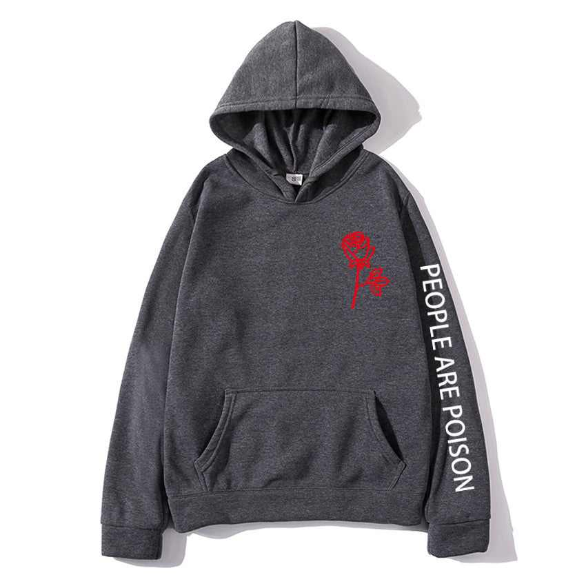 The Poison-Bloom Hoodie with Architectural Rose-Inlay & Urban-Shield Shell