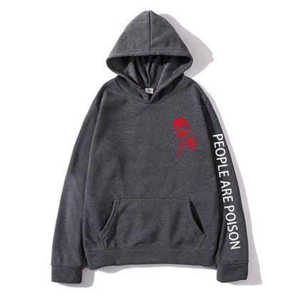 The Poison-Bloom Hoodie with Architectural Rose-Inlay & Urban-Shield Shell