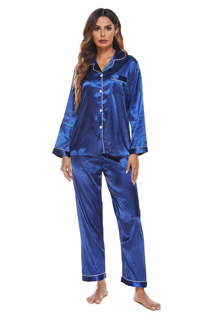 Midnight Muse Classic Satin Sleepwear Duo