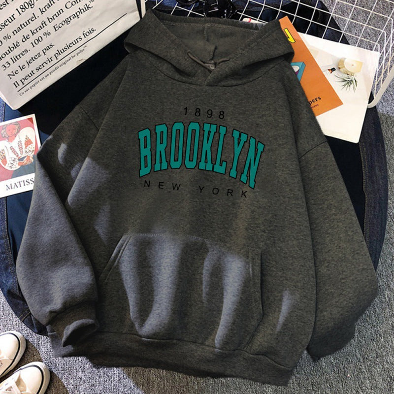 The Brooklyn 1898" Heritage Hoodie with Collegiate Varsity Typography