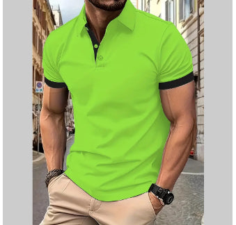 Premium Contrast Polo Shirt | Men’s Modern Slim Fit Top