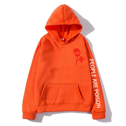 The Poison-Bloom Hoodie with Architectural Rose-Inlay & Urban-Shield Shell