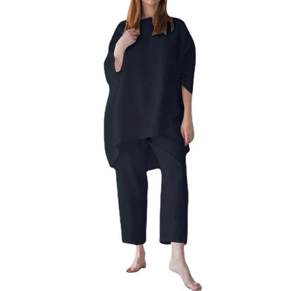 Ethereal-Volume Artisanal Suit with Sculptural Drop-Shoulder Frame