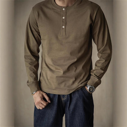 Premium Heavy Henley T-Shirt