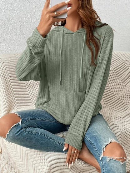 Modern Urban Knitwear Hoodie with Relaxed Scandi-Style Fit