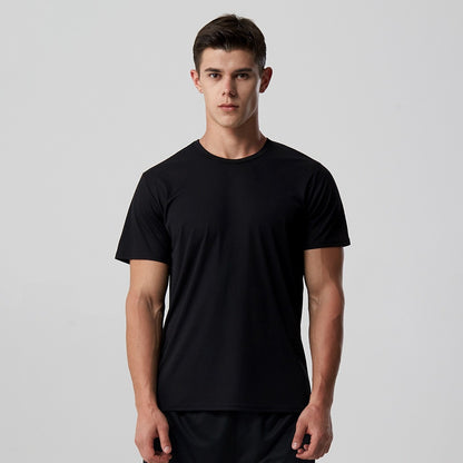 Performance-Pulse Statement-Tee with High-Visibility Accents & Sculptural Muscle-Fit