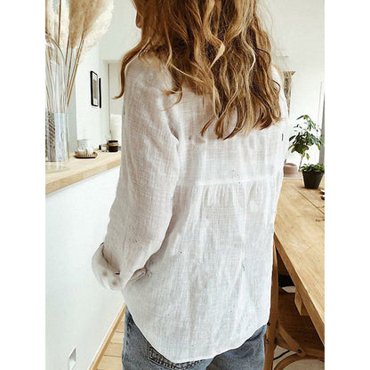 Sophisticated High-Low Tunic Shirt in Earthy Tones