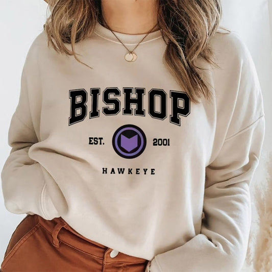 Vintage-Vibe "Bishop 2001" Crewneck with Authentic Sport-Club Aesthetic