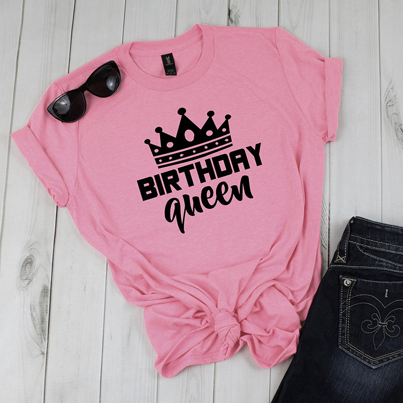 Birthday Queen Crown Graphic Tee
