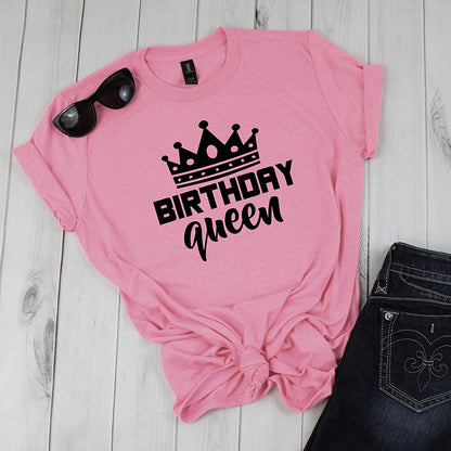 Birthday Queen Crown Graphic Tee