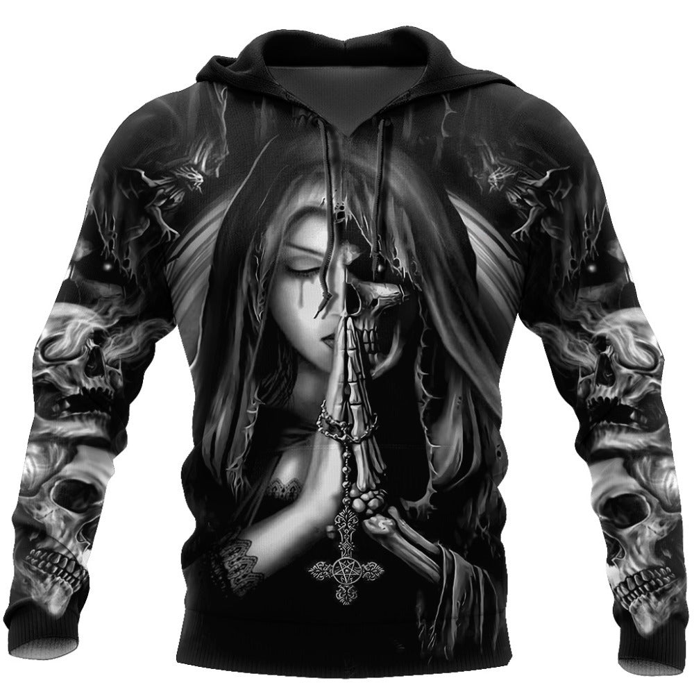 Phantom Prayer Gothic 3D Graphic Hoodie
