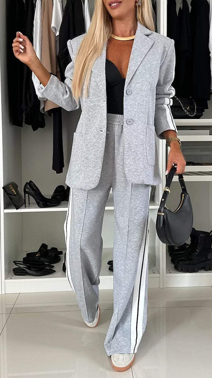 Nordic Sport-Chic Single-Breasted Blazer