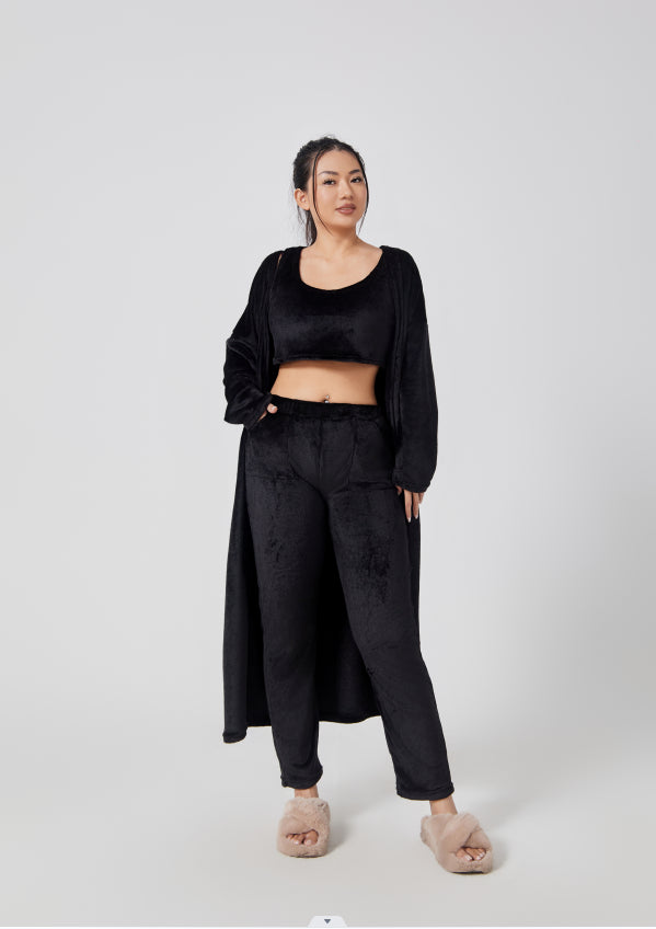 Aria Fuzzy Knit 3-Piece Co-ord Set