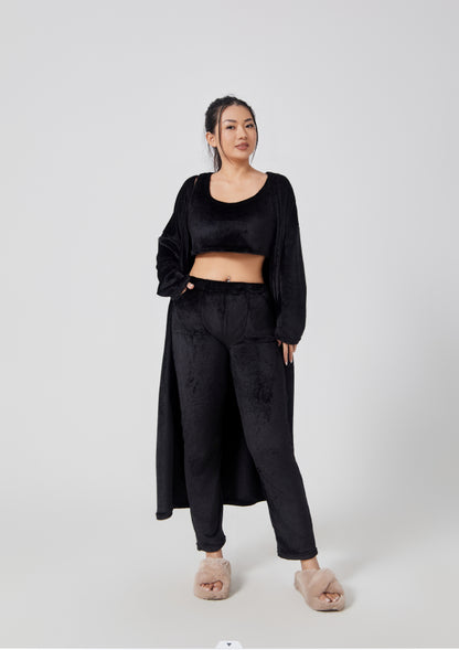 Aria Fuzzy Knit 3-Piece Co-ord Set
