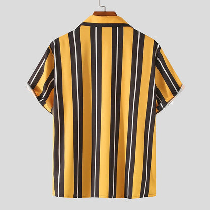 Riviera Striped Short-Sleeve Resort Shirt