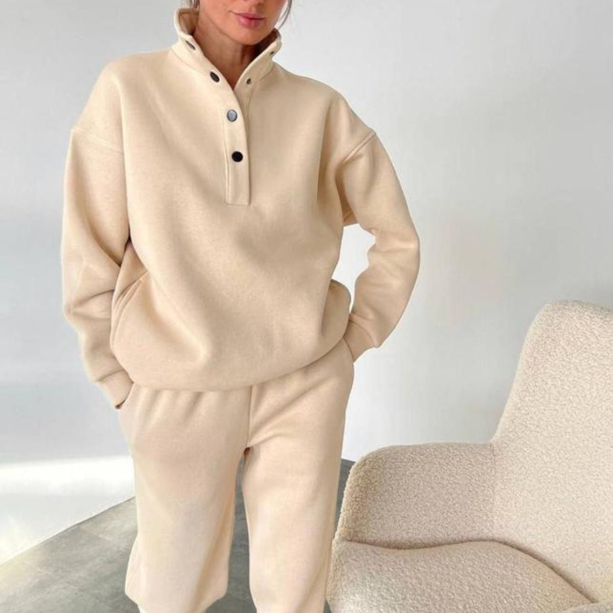 Vector-Zero Fleece-Duo with High-Density Button-Down "Guard" Collar