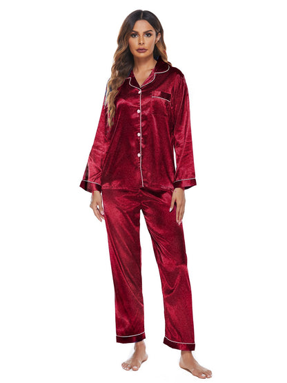 Midnight Muse Classic Satin Sleepwear Duo
