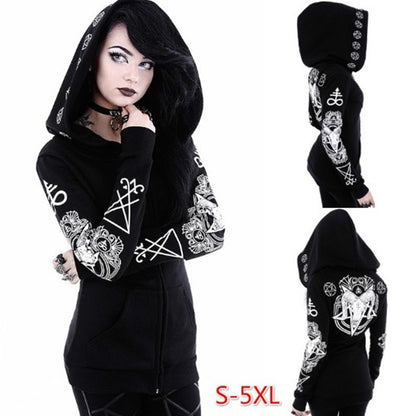 Vespera Dark-Arts Graphic Sweatshirt
