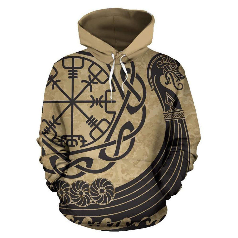 Polynesian-Vanguard Statement-Pullover with High-Density Geometric-Grid & Sculptural Hood