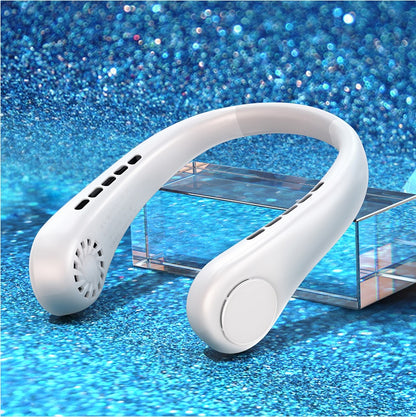 Premium Bladeless Neck Fan – Rechargeable Wearable Air Cooler