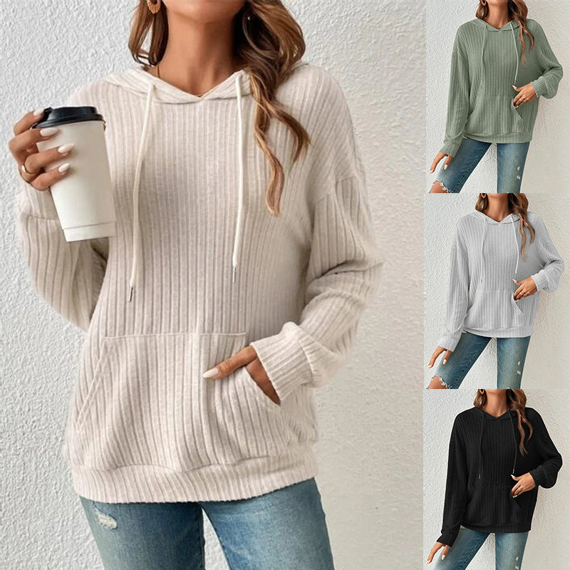 Modern Urban Knitwear Hoodie with Relaxed Scandi-Style Fit