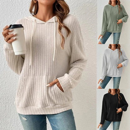 Modern Urban Knitwear Hoodie with Relaxed Scandi-Style Fit