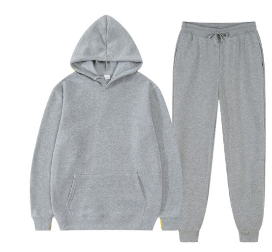 The Contrast-Flow Hoodie Duo with High-Vis Drawstring Architecture