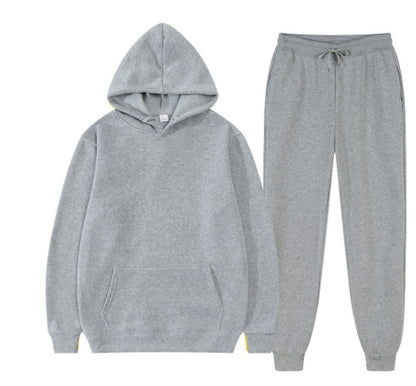 The Contrast-Flow Hoodie Duo with High-Vis Drawstring Architecture
