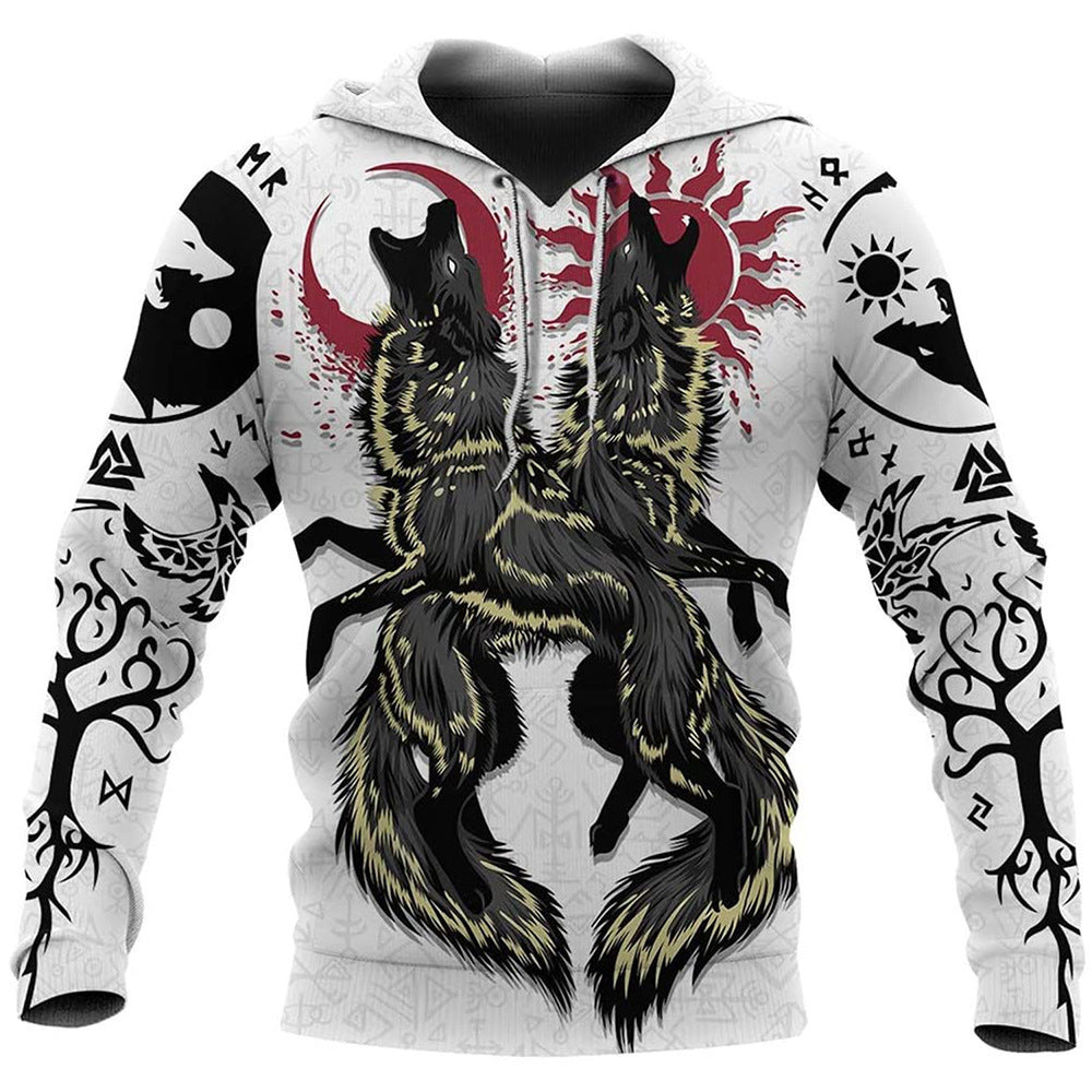 Polynesian-Vanguard Statement-Pullover with High-Density Geometric-Grid & Sculptural Hood