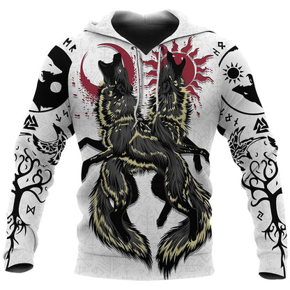 Polynesian-Vanguard Statement-Pullover with High-Density Geometric-Grid & Sculptural Hood