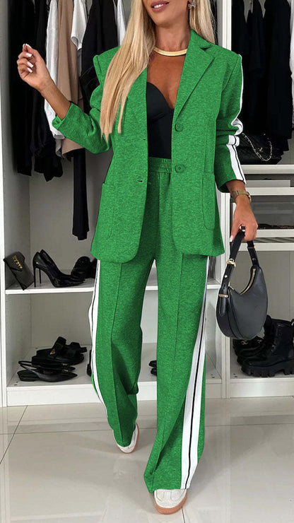 Nordic Sport-Chic Single-Breasted Blazer