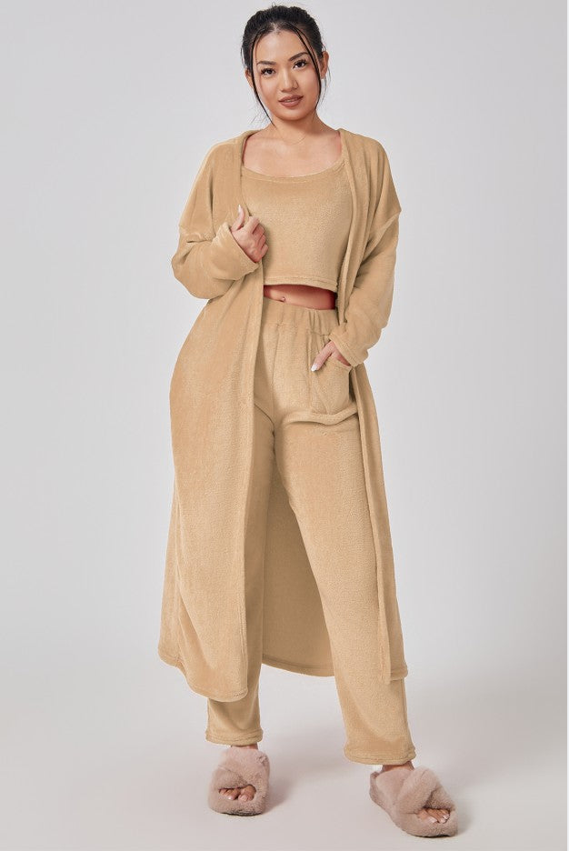 Aria Fuzzy Knit 3-Piece Co-ord Set