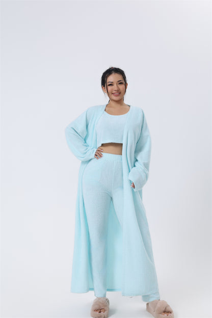 Aria Fuzzy Knit 3-Piece Co-ord Set