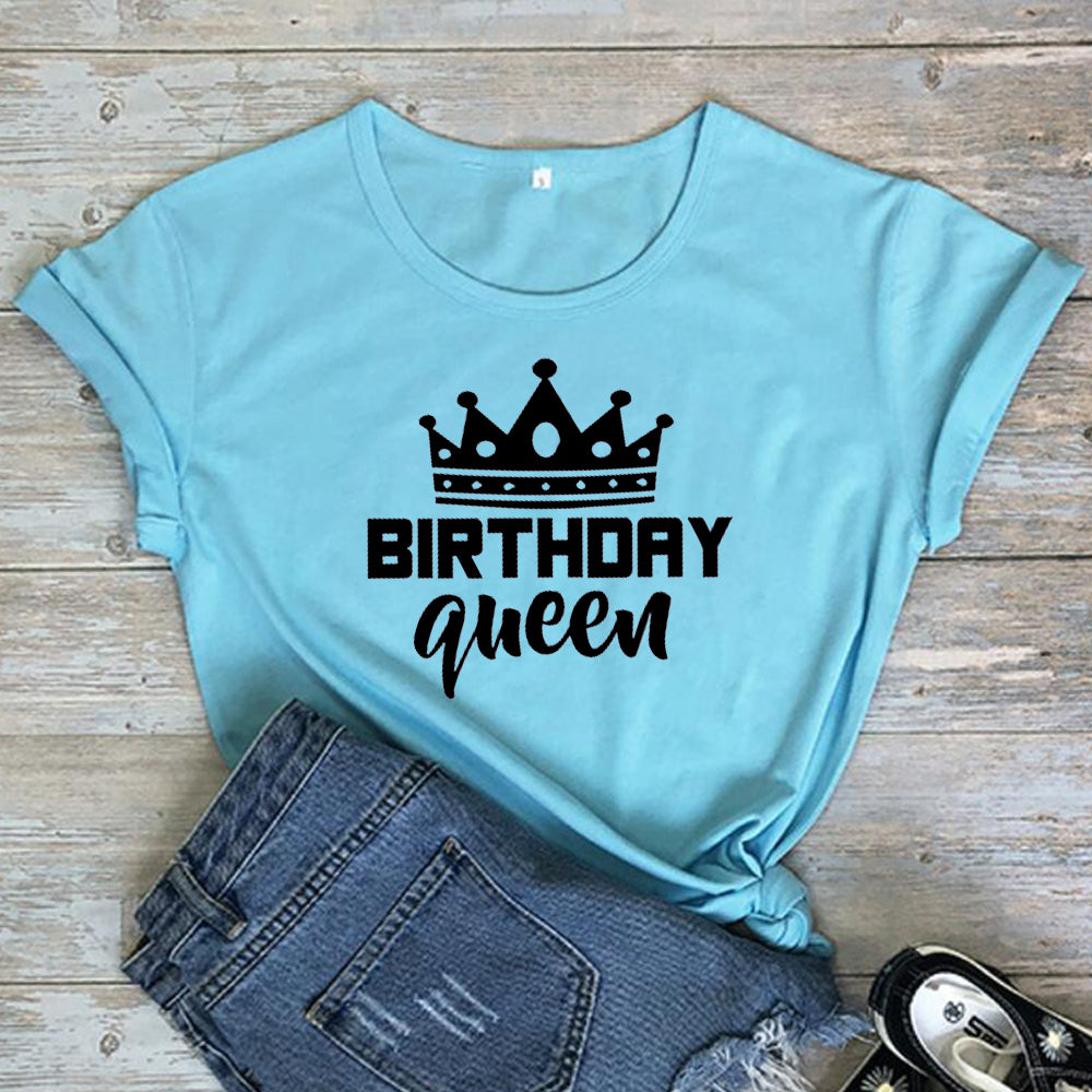 Birthday Queen Crown Graphic Tee