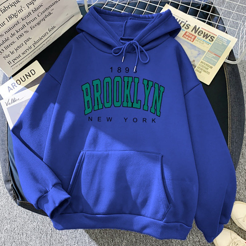The Brooklyn 1898" Heritage Hoodie with Collegiate Varsity Typography