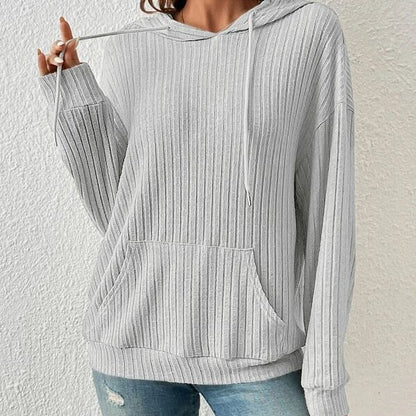 Modern Urban Knitwear Hoodie with Relaxed Scandi-Style Fit