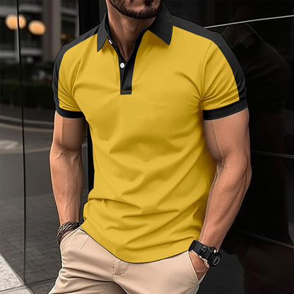 Premium Contrast Polo Shirt | Men’s Modern Slim Fit Top