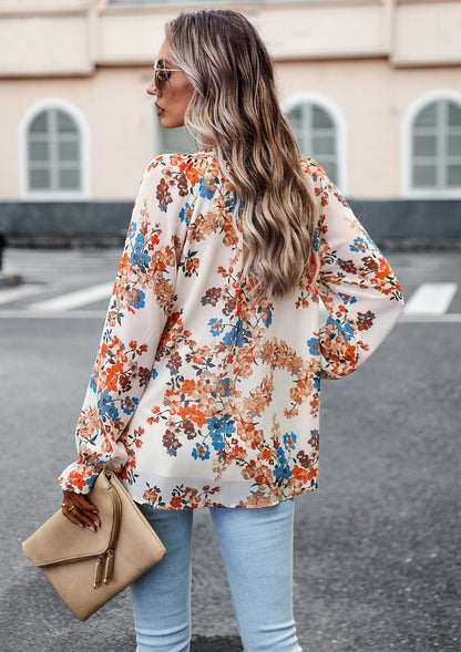 Boho Bloom Flare Sleeve Shirt